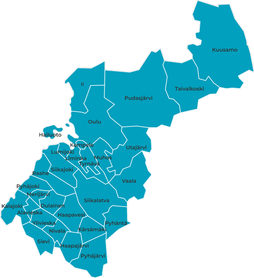 Kartta jäsenkunnista